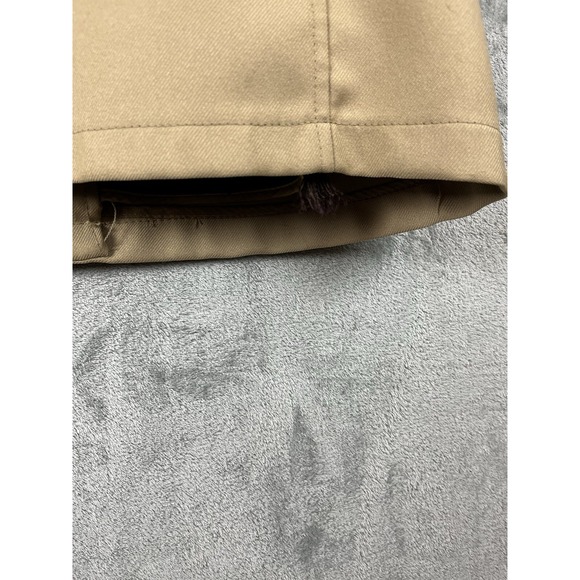 Vintage 1970s Sears Best Overcoat Mens 42 Beige Faux Fur Lined Long Button Front - Picture 8 of 16